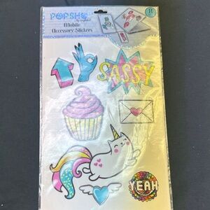 Mobile Accessory Stickers - Vibrant Designs